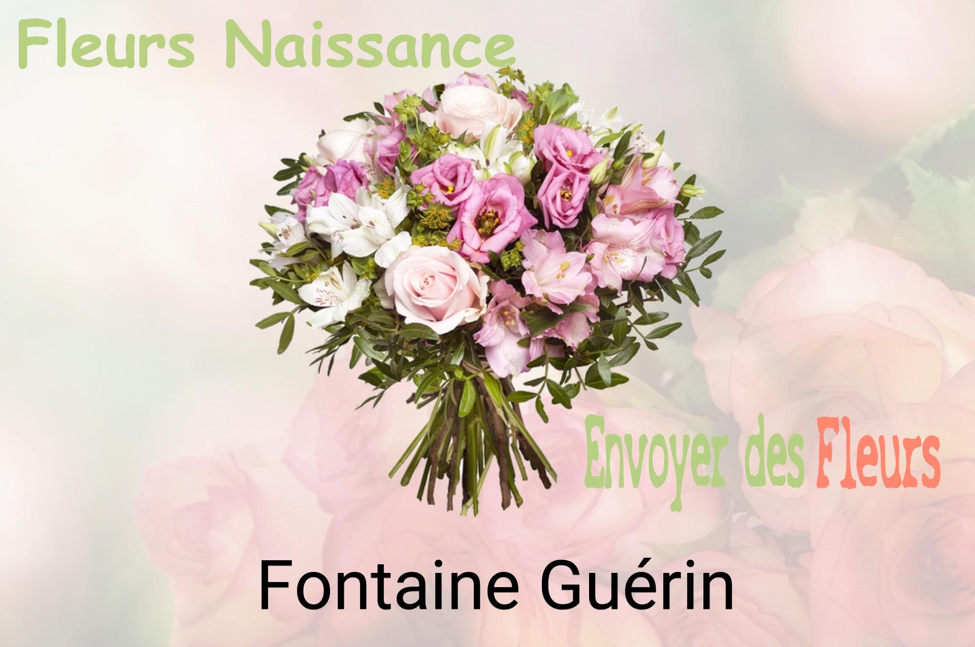 Bouquet de fleurs de naissance livré à Fontaine-Guérin